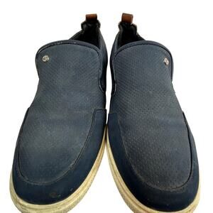 SKU 2057 Steve Madden BFRENZY Boat Shoe Navy Blue Flocked Size 5